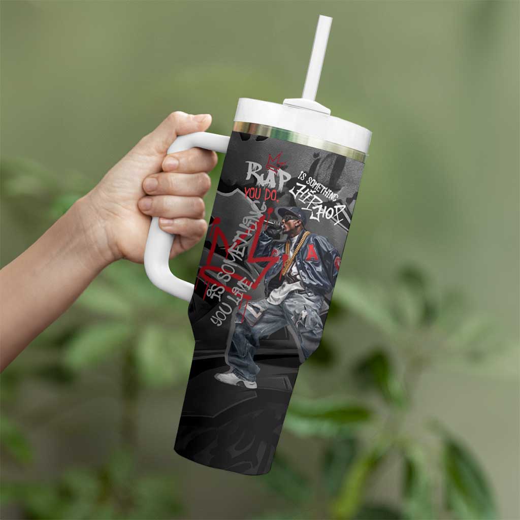Rap Star Streetwear Tumbler With Handle with Graffiti Lettering and Hip Hop - Wonder Print Shop