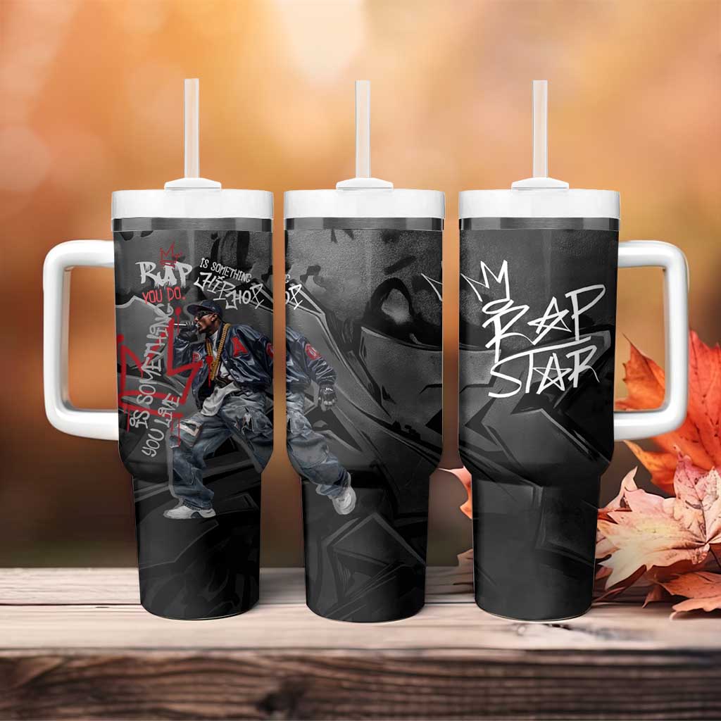 Rap Star Streetwear Tumbler With Handle with Graffiti Lettering and Hip Hop - Wonder Print Shop