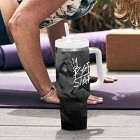Rap Star Streetwear Tumbler With Handle with Graffiti Lettering and Hip Hop - Wonder Print Shop