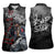 Rap Star Streetwear Women Sleeveless Polo Shirt with Graffiti Lettering and Hip Hop - Wonder Print Shop