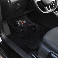 Hip Hop Streetwear Car Mats with Graffiti Boombox and Angel Bear Graphic in Urban Bullet Hole Design - Wonder Print Shop