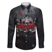 Hip Hop Streetwear Family Matching Short Sleeve Bodycon Dress and Hawaiian Shirt with Graffiti Boombox and Angel Bear Graphic in Urban Bullet Hole Design - Wonder Print Shop