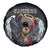 Hip Hop Streetwear Spare Tire Cover with Graffiti Boombox and Angel Bear Graphic in Urban Bullet Hole Design - Wonder Print Shop