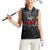 Hip Hop Streetwear Women Sleeveless Polo Shirt with Graffiti Boombox and Angel Bear Graphic in Urban Bullet Hole Design - Wonder Print Shop