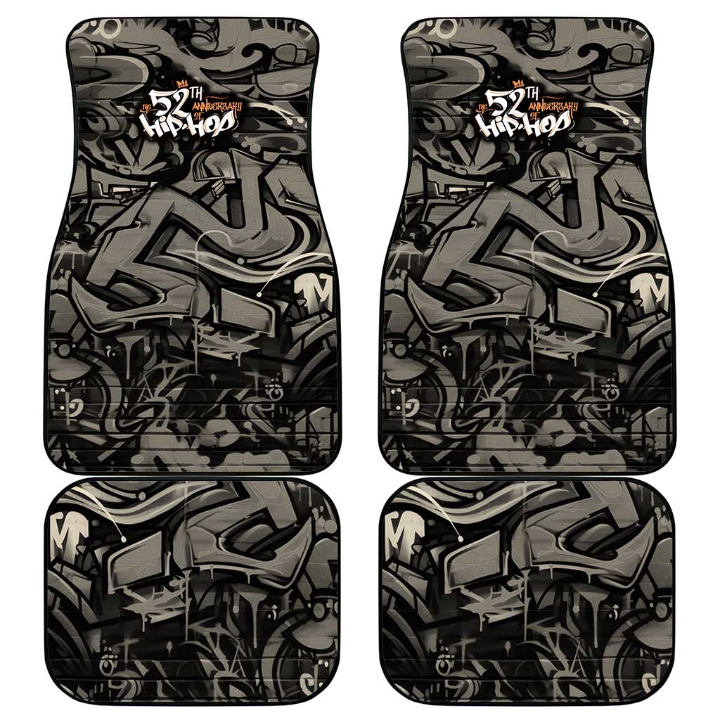 52th Anniversary Of Hiphop Celebration Car Mats with Praying Angel Graphic and Urban Graffiti Background - Wonder Print Shop
