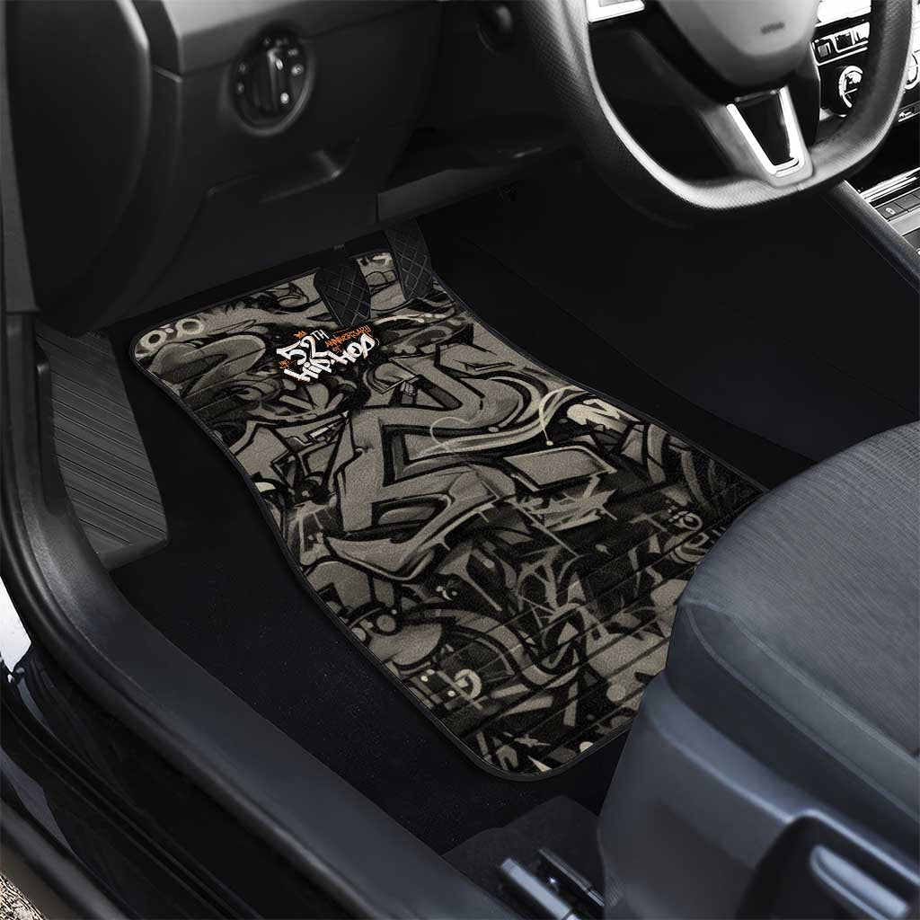 52th Anniversary Of Hiphop Celebration Car Mats with Praying Angel Graphic and Urban Graffiti Background - Wonder Print Shop