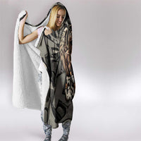 52th Anniversary Of Hiphop Celebration Hooded Blanket with Praying Angel Graphic and Urban Graffiti Background - Wonder Print Shop