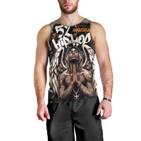 52th Anniversary Of Hiphop Celebration Men Tank Top with Praying Angel Graphic and Urban Graffiti Background - Wonder Print Shop