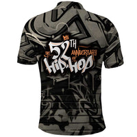 52th Anniversary Of Hiphop Celebration Polo Shirt with Praying Angel Graphic and Urban Graffiti Background - Wonder Print Shop