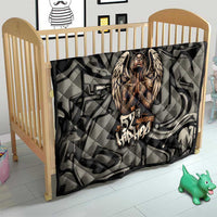52th Anniversary Of Hiphop Celebration Quilt with Praying Angel Graphic and Urban Graffiti Background - Wonder Print Shop