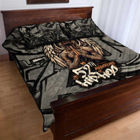 52th Anniversary Of Hiphop Celebration Quilt Bed Set with Praying Angel Graphic and Urban Graffiti Background - Wonder Print Shop