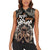 52th Anniversary Of Hiphop Celebration Women Sleeveless Polo Shirt with Praying Angel Graphic and Urban Graffiti Background - Wonder Print Shop