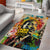 Martin Luther King Graffiti Style Graphic Area Rug with Colorful Spray Paint Quotes and Crown Detail - Wonder Print Shop