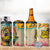 Martin Luther King Graffiti Style Graphic 4 in 1 Can Cooler Tumbler with Colorful Spray Paint Quotes and Crown Detail - Wonder Print Shop