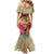 Martin Luther King Graffiti Style Graphic Family Matching Mermaid Dress and Hawaiian Shirt with Colorful Spray Paint Quotes and Crown Detail - Wonder Print Shop