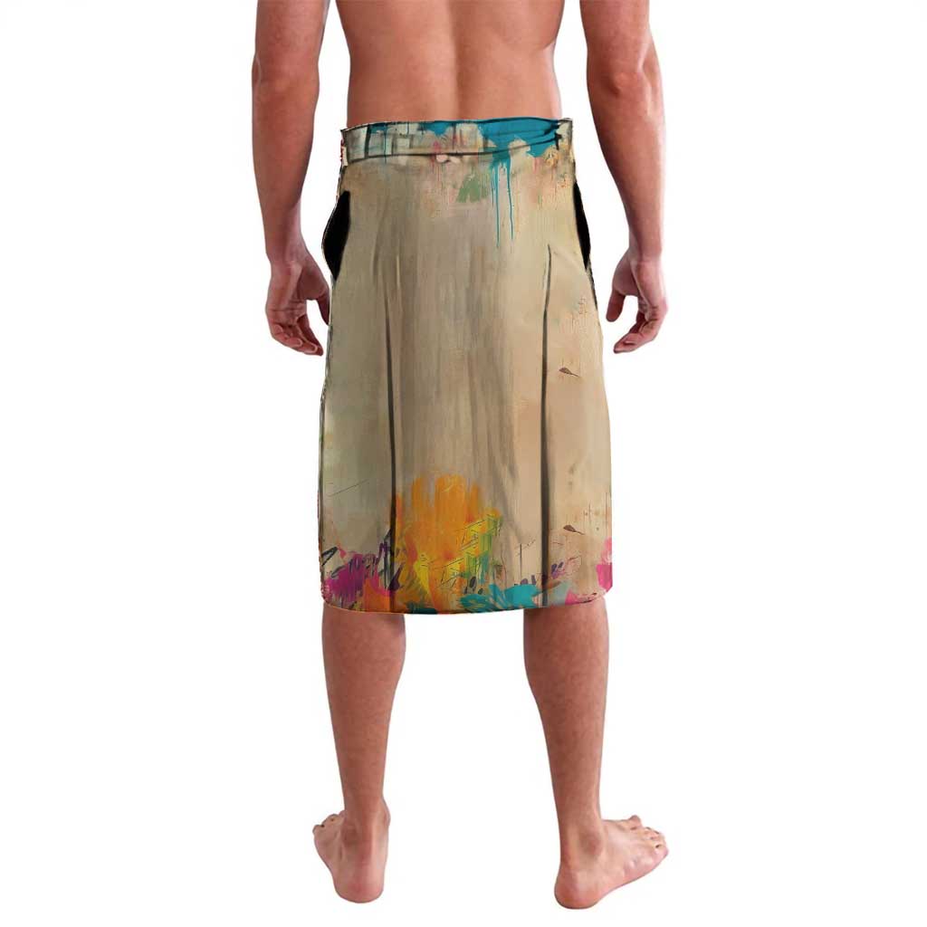 Martin Luther King Graffiti Style Graphic Lavalava with Colorful Spray Paint Quotes and Crown Detail - Wonder Print Shop