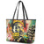 Martin Luther King Graffiti Style Graphic Leather Tote Bag with Colorful Spray Paint Quotes and Crown Detail - Wonder Print Shop
