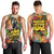 Martin Luther King Graffiti Style Graphic Men Tank Top with Colorful Spray Paint Quotes and Crown Detail - Wonder Print Shop