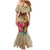 Martin Luther King Graffiti Style Graphic Mermaid Dress with Colorful Spray Paint Quotes and Crown Detail - Wonder Print Shop