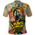 Martin Luther King Graffiti Style Graphic Polo Shirt with Colorful Spray Paint Quotes and Crown Detail - Wonder Print Shop