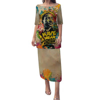 Martin Luther King Graffiti Style Graphic Puletasi with Colorful Spray Paint Quotes and Crown Detail - Wonder Print Shop