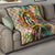 Martin Luther King Graffiti Style Graphic Quilt with Colorful Spray Paint Quotes and Crown Detail - Wonder Print Shop