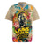 Martin Luther King Graffiti Style Graphic Rugby Jersey with Colorful Spray Paint Quotes and Crown Detail - Wonder Print Shop