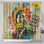Martin Luther King Graffiti Style Graphic Shower Curtain with Colorful Spray Paint Quotes and Crown Detail - Wonder Print Shop