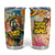 Martin Luther King Graffiti Style Graphic Tumbler Cup with Colorful Spray Paint Quotes and Crown Detail - Wonder Print Shop