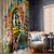 Martin Luther King Graffiti Style Graphic Window Curtain with Colorful Spray Paint Quotes and Crown Detail - Wonder Print Shop