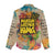Martin Luther King Graffiti Style Graphic Women Casual Shirt with Colorful Spray Paint Quotes and Crown Detail - Wonder Print Shop