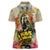 Martin Luther King Graffiti Style Graphic Women Polo Shirt with Colorful Spray Paint Quotes and Crown Detail - Wonder Print Shop