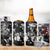 Martin Luther King Day Tribute 4 in 1 Can Cooler Tumbler Civil Rights Collage and Classic American Street Graffiti Colors - Wonder Print Shop