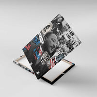 Martin Luther King Day Tribute Canvas Wall Art Civil Rights Collage and Classic American Street Graffiti Colors - Wonder Print Shop