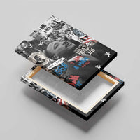 Martin Luther King Day Tribute Canvas Wall Art Civil Rights Collage and Classic American Street Graffiti Colors - Wonder Print Shop