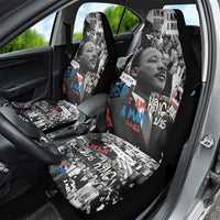 Martin Luther King Day Tribute Car Seat Cover Civil Rights Collage and Classic American Street Graffiti Colors - Wonder Print Shop