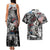 Martin Luther King Day Tribute Couples Matching Tank Maxi Dress and Hawaiian Shirt Civil Rights Collage and Classic American Street Graffiti Colors - Wonder Print Shop