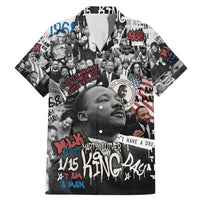Martin Luther King Day Tribute Family Matching Mermaid Dress and Hawaiian Shirt Civil Rights Collage and Classic American Street Graffiti Colors - Wonder Print Shop
