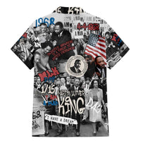 Martin Luther King Day Tribute Family Matching Mermaid Dress and Hawaiian Shirt Civil Rights Collage and Classic American Street Graffiti Colors - Wonder Print Shop