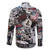 Martin Luther King Day Tribute Family Matching Off The Shoulder Long Sleeve Dress and Hawaiian Shirt Civil Rights Collage and Classic American Street Graffiti Colors - Wonder Print Shop