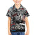 Martin Luther King Day Tribute Family Matching Off The Shoulder Long Sleeve Dress and Hawaiian Shirt Civil Rights Collage and Classic American Street Graffiti Colors - Wonder Print Shop