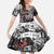 Martin Luther King Day Tribute Family Matching Summer Maxi Dress and Hawaiian Shirt Civil Rights Collage and Classic American Street Graffiti Colors - Wonder Print Shop