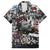 Martin Luther King Day Tribute Family Matching Summer Maxi Dress and Hawaiian Shirt Civil Rights Collage and Classic American Street Graffiti Colors - Wonder Print Shop