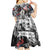 Martin Luther King Day Tribute Kid Short Sleeve Dress Civil Rights Collage and Classic American Street Graffiti Colors - Wonder Print Shop
