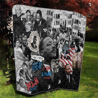 Martin Luther King Day Tribute Quilt Civil Rights Collage and Classic American Street Graffiti Colors - Wonder Print Shop