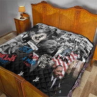 Martin Luther King Day Tribute Quilt Civil Rights Collage and Classic American Street Graffiti Colors - Wonder Print Shop