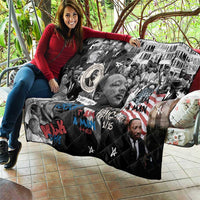 Martin Luther King Day Tribute Quilt Civil Rights Collage and Classic American Street Graffiti Colors - Wonder Print Shop