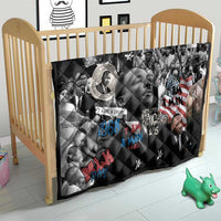 Martin Luther King Day Tribute Quilt Civil Rights Collage and Classic American Street Graffiti Colors - Wonder Print Shop
