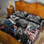 Martin Luther King Day Tribute Quilt Bed Set Civil Rights Collage and Classic American Street Graffiti Colors - Wonder Print Shop