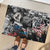 Martin Luther King Day Tribute Rubber Doormat Civil Rights Collage and Classic American Street Graffiti Colors - Wonder Print Shop